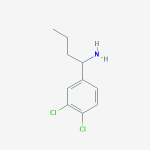 molecular formula C10H13Cl2N B3166260 1-(3,4-Dichlorophenyl)butan-1-amine CAS No. 90944-02-8