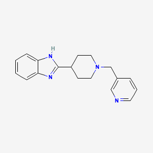 molecular formula C18H20N4 B3166278 2-(1-(Pyridin-3-ylmethyl)piperidin-4-yl)-1H-benzo[d]imidazole CAS No. 909645-87-0