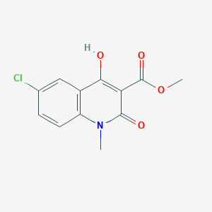 Methyl 6-chloro-4-hydroxy-1-methyl-2-oxo-1,2-dihydroquinoline-3-carboxylate