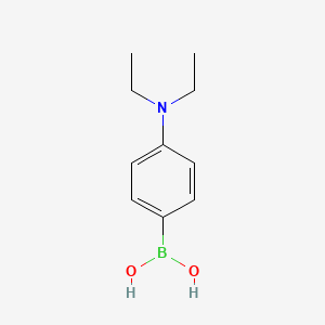 molecular formula C10H16BNO2 B3166309 4-(Diethylamino)phenylboronic acid CAS No. 91011-76-6