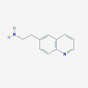 molecular formula C11H12N2 B3166332 6-Quinolineethanamine CAS No. 910381-48-5
