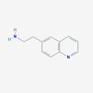 molecular formula C11H12N2 B3166332 6-喹啉乙胺 CAS No. 910381-48-5