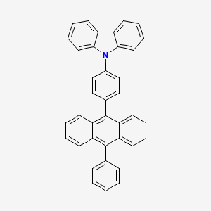 molecular formula C38H25N B3166373 9H-Carbazole, 9-[4-(10-phenyl-9-anthracenyl)phenyl]- CAS No. 910647-23-3