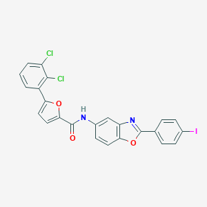5-(2,3-dichlorophenyl)-N-[2-(4-iodophenyl)-1,3-benzoxazol-5-yl]-2-furamide