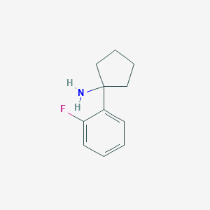 molecular formula C11H14FN B3166407 1-(2-Fluorophenyl)cyclopentanamine CAS No. 911069-19-7