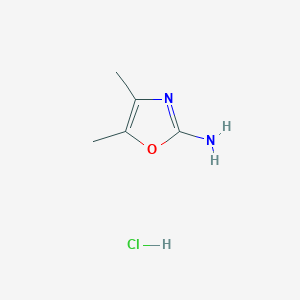 molecular formula C5H9ClN2O B3166411 4,5-Dimethyl-1,3-oxazol-2-amine hydrochloride CAS No. 91114-85-1
