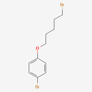 molecular formula C11H14Br2O B3166434 1-溴-4-((5-溴戊基)氧基)苯 CAS No. 91130-83-5