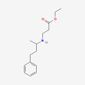 molecular formula C15H23NO2 B3166491 Ethyl 3-[(4-phenylbutan-2-yl)amino]propanoate CAS No. 911848-37-8