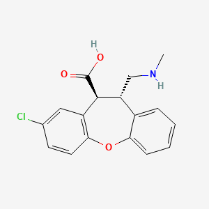 (10S,11S)-8-chloro-11-((methylamino)methyl)-10,11-dihydrodibenzo[b,f]oxepine-10-carboxylic acid