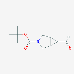 molecular formula C11H17NO3 B3166533 Tert-butyl 6-formyl-3-azabicyclo[3.1.0]hexane-3-carboxylate CAS No. 912468-67-8