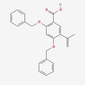 molecular formula C24H22O4 B3166555 2,4-Bis(benzyloxy)-5-isopropenylbenzoic acid CAS No. 912545-09-6