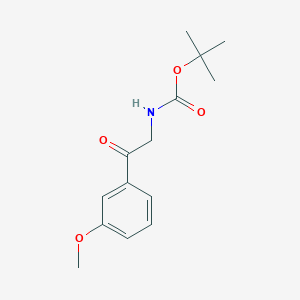 tert-butyl N-[2-(3-methoxyphenyl)-2-oxoethyl]carbamate