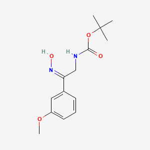 [2-Hydroxyimino-2-(3-methoxy-phenyl)-ethyl]-carbamic acid tert-butyl ester