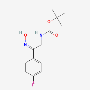 tert-Butyl [(2Z)-2-(4-fluorophenyl)-2-(hydroxyimino)ethyl]carbamate