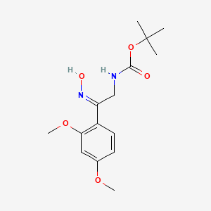 tert-butyl N-[(2Z)-2-(2,4-dimethoxyphenyl)-2-(hydroxyimino)ethyl]carbamate