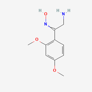 molecular formula C10H14N2O3 B3166614 N-[2-氨基-1-(2,4-二甲氧基苯基)亚乙基]羟胺 CAS No. 912762-79-9