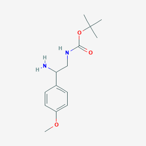 tert-butyl N-[2-amino-2-(4-methoxyphenyl)ethyl]carbamate