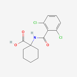 1-(2,6-Dichlorobenzamido)cyclohexane-1-carboxylic acid