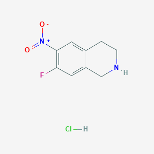 7-Fluoro-6-nitro-1,2,3,4-tetrahydroisoquinoline hydrochloride