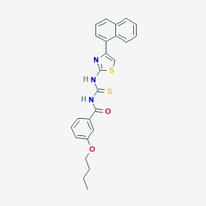 3-butoxy-N-{[4-(naphthalen-1-yl)-1,3-thiazol-2-yl]carbamothioyl}benzamide