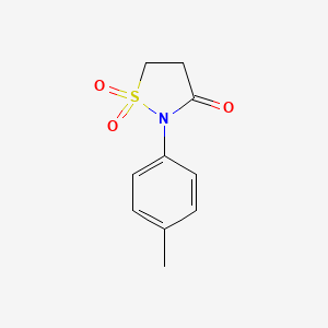 molecular formula C10H11NO3S B3166826 2-(4-Methylphenyl)-1gamma6,2-thiazolidine-1,1,3-trione CAS No. 914217-14-4