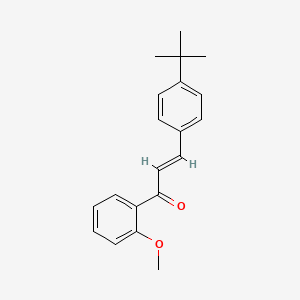 molecular formula C20H22O2 B3166841 (2E)-3-(4-tert-Butylphenyl)-1-(2-methoxyphenyl)prop-2-en-1-one CAS No. 914335-22-1