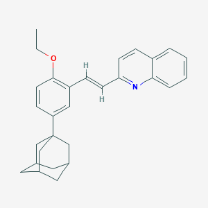 molecular formula C29H31NO B316687 4-(1-Adamantyl)-2-(2-quinolin-2-ylvinyl)phenyl ethyl ether 