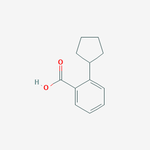 molecular formula C12H14O2 B3166909 Benzoic acid, 2-cyclopentyl- CAS No. 91495-66-8