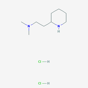 B3166937 N,N-Dimethyl-2-(piperidin-2-yl)ethanamine dihydrochloride CAS No. 91551-52-9