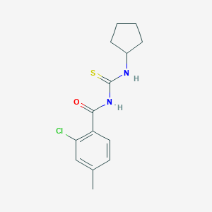 2-chloro-N-(cyclopentylcarbamothioyl)-4-methylbenzamide