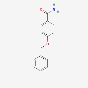 molecular formula C15H15NO2 B3166962 4-[(4-Methylphenyl)methoxy]benzamide CAS No. 915899-86-4