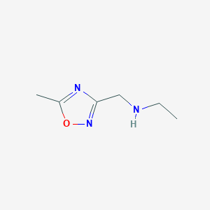 molecular formula C6H11N3O B3167014 N-[(5-甲基-1,2,4-噁二唑-3-基)甲基]-乙胺 CAS No. 915923-33-0