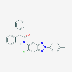 N-[6-chloro-2-(4-methylphenyl)-2H-1,2,3-benzotriazol-5-yl]-2,2-diphenylacetamide