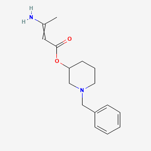 molecular formula C16H22N2O2 B3167034 1-Benzylpiperidin-3-yl 3-aminobut-2-enoate CAS No. 91599-78-9