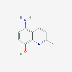 molecular formula C10H10N2O B3167042 5-Amino-8-hydroxy-2-methylquinoline CAS No. 91613-48-8