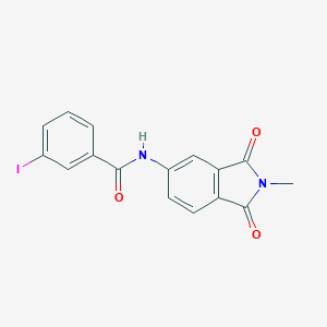 molecular formula C16H11IN2O3 B316709 3-iodo-N-(2-methyl-1,3-dioxo-2,3-dihydro-1H-isoindol-5-yl)benzamide 