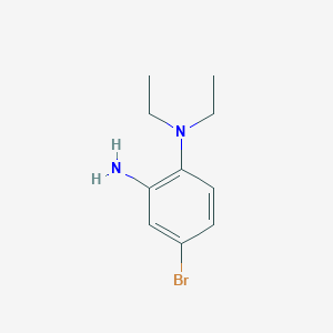molecular formula C10H15BrN2 B3167115 4-Bromo-N-1,N-1-diethyl-1,2-benzenediamine CAS No. 91716-18-6