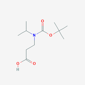 molecular formula C11H21NO4 B3167121 N-Boc-3-isopropylamino-propionic acid CAS No. 917202-02-9