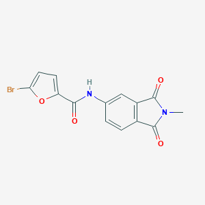 molecular formula C14H9BrN2O4 B316722 5-bromo-N-(2-methyl-1,3-dioxo-2,3-dihydro-1H-isoindol-5-yl)furan-2-carboxamide 