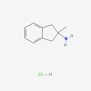 molecular formula C10H14ClN B3167225 2-methyl-2,3-dihydro-1H-inden-2-amine hydrochloride CAS No. 91817-66-2
