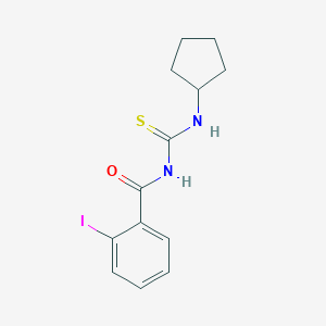 molecular formula C13H15IN2OS B316725 N-(cyclopentylcarbamothioyl)-2-iodobenzamide 