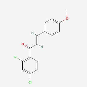 molecular formula C16H12Cl2O2 B3167250 (2E)-1-(2,4-二氯苯基)-3-(4-甲氧基苯基)丙-2-烯-1-酮 CAS No. 918495-89-3