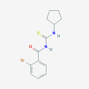molecular formula C13H15BrN2OS B316727 2-bromo-N-(cyclopentylcarbamothioyl)benzamide 