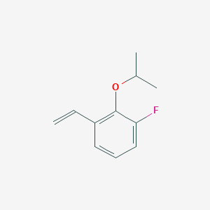 molecular formula C11H13FO B3167280 Benzene, 1-ethenyl-3-fluoro-2-(1-methylethoxy)- CAS No. 918870-65-2