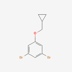 molecular formula C10H10Br2O B3167284 1,3-Dibromo-5-(cyclopropylmethoxy)benzene CAS No. 918904-35-5