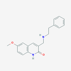 6-Methoxy-3-(phenethylamino-methyl)-1H-quinolin-2-one