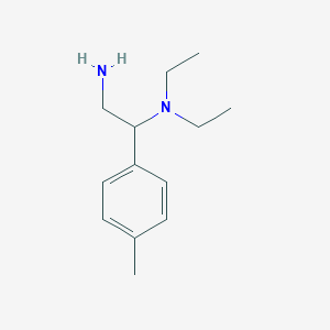 molecular formula C13H22N2 B3167375 [2-Amino-1-(4-methylphenyl)ethyl]diethylamine CAS No. 919032-99-8
