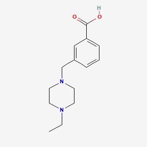 molecular formula C14H20N2O2 B3167378 3-(4-Ethyl-piperazin-1-ylmethyl)-benzoic acid CAS No. 919033-21-9