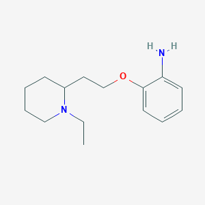 molecular formula C15H24N2O B3167390 2-[2-(1-Ethyl-piperidin-2-YL)-ethoxy]-phenylamine CAS No. 919040-98-5