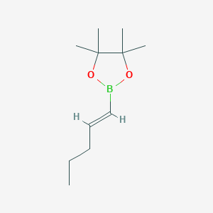 molecular formula C11H21BO2 B031674 (E)-4,4,5,5-tetramethyl-2-(pent-1-en-1-yl)-1,3,2-dioxaborolane CAS No. 161395-96-6